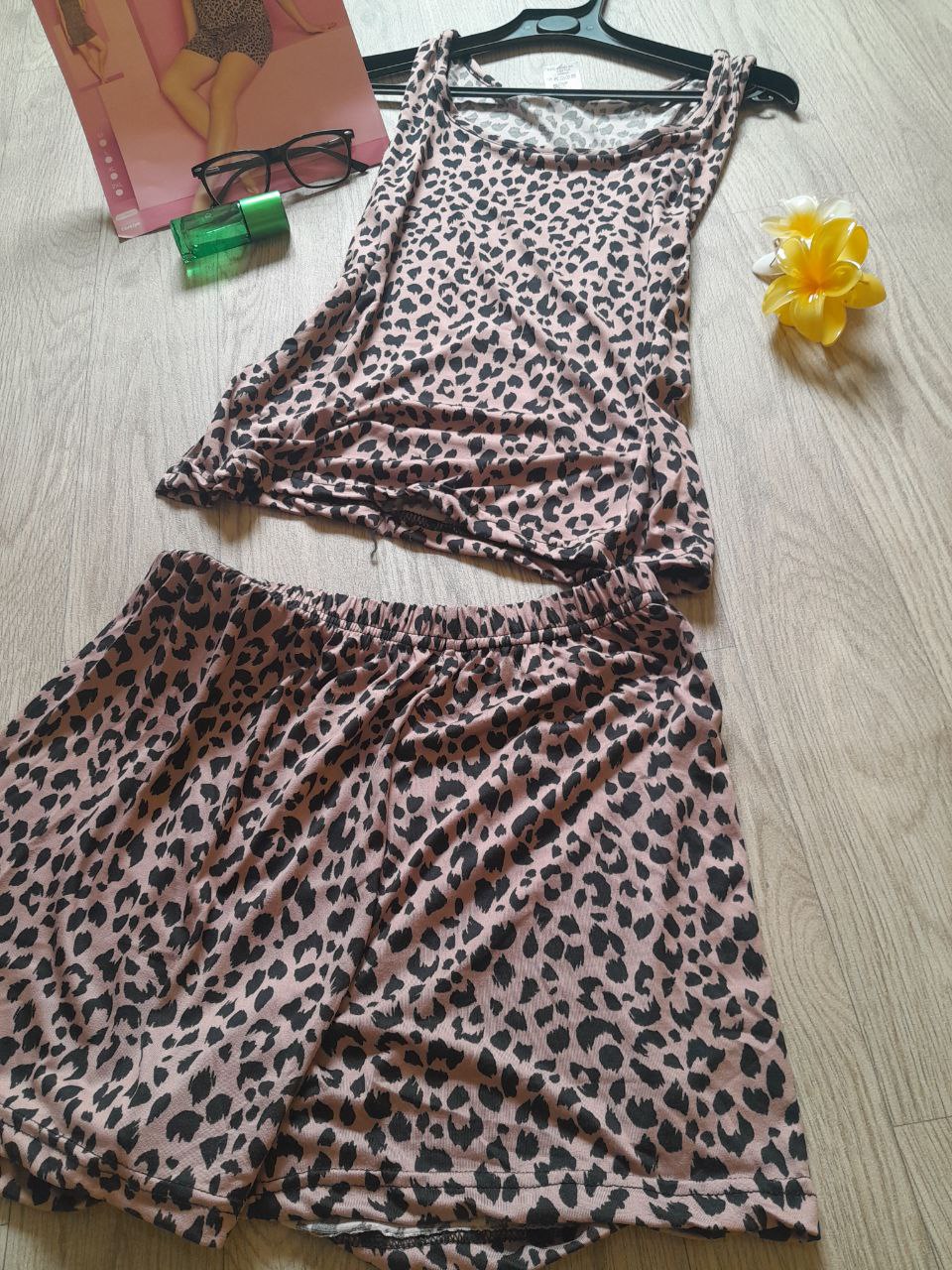 💖طقم البيجاما بطبعة الفهد🐆 و قميص نوم مسة من الإيجابية والراحة